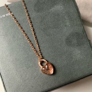 MK rose gold necklace